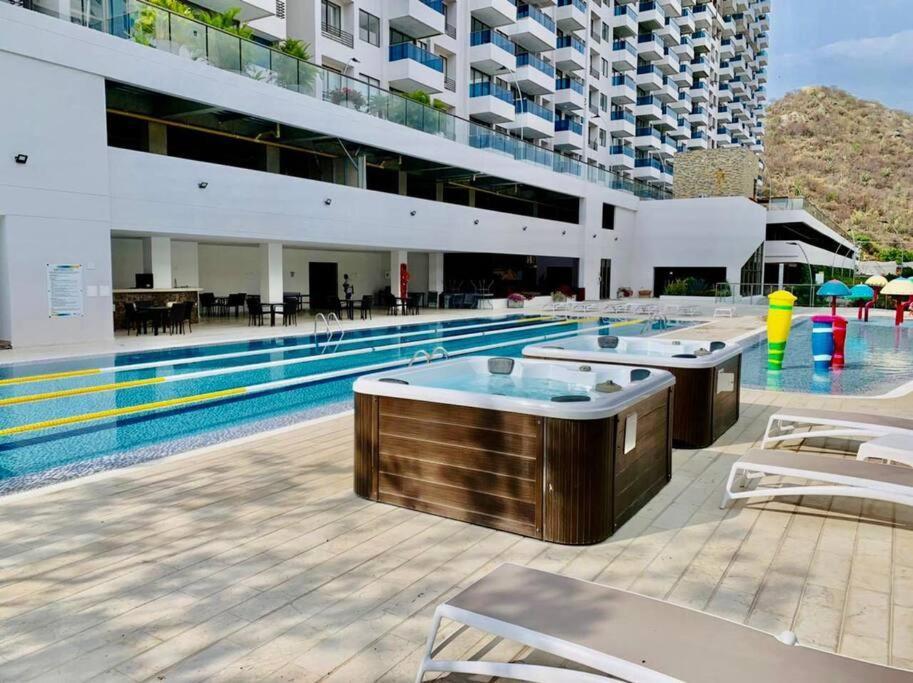 Samaria Club De Playa By Santa Marta Playa Resort, Preciosos Apartamentos En El Sector Exclusivo De Pozos Colorados מראה חיצוני תמונה