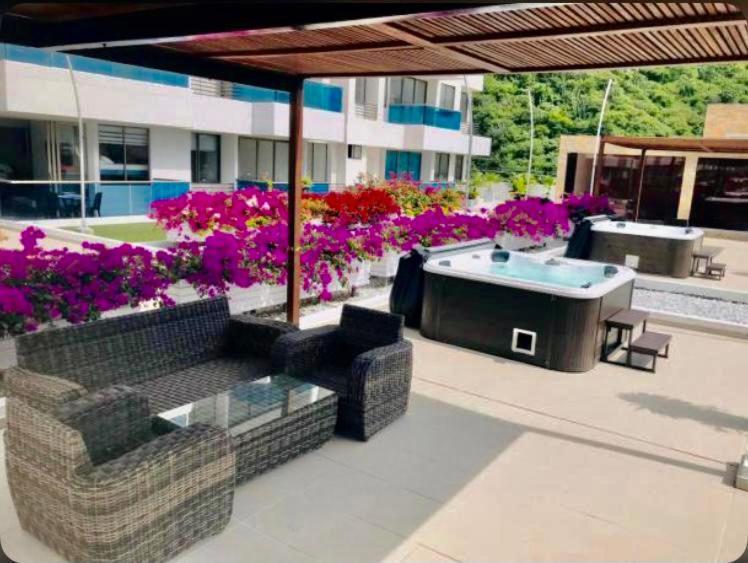Samaria Club De Playa By Santa Marta Playa Resort, Preciosos Apartamentos En El Sector Exclusivo De Pozos Colorados מראה חיצוני תמונה